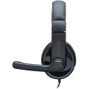 Fone De Ouvido  Headset Pro P2 - Cancelamento De Ruído - Potência 30mw - Com Adaptador P3 Preto - Ph316